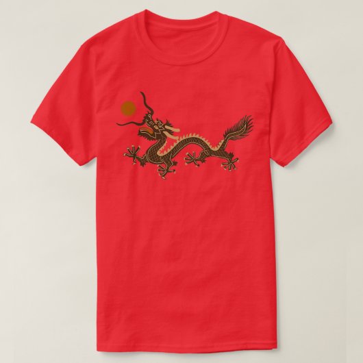 CHINESE DRAGON GREEN T-SHIRT (Design voorkant)