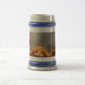 Chinese Dragon Grey/Blue 22 oz Stein Bierpul (Center)