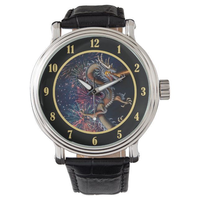 Chinese Dragon Horloge (Voorkant)