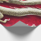 Chinese Dragon Illustratie Cadeaupapier (Hoek)