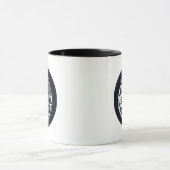 Chinese Dragon in Black and White Personalized Mok (Midden)