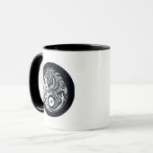 Chinese Dragon in Black and White Personalized Mok (Voorkant links)
