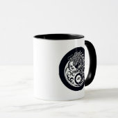Chinese Dragon in Black and White Personalized Mok (Voorkant rechts)