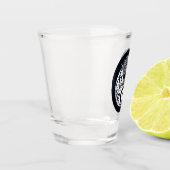 Chinese Dragon in Black and White Personalized Shot Glas (Links)