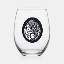 Chinese Dragon in Black and White Personalized