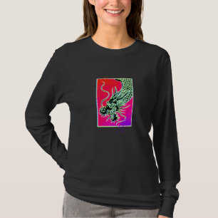 Chinese dragon Japanse kunst T-shirt
