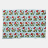 Chinese Dragon Kerstkrans Theedoek (Horizontaal)