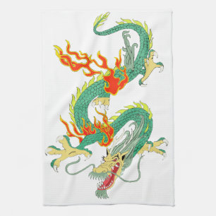 Chinese Dragon Keukenhanddoek