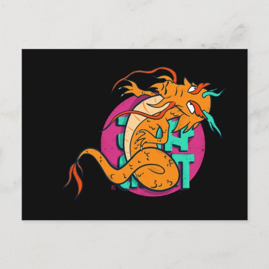 Chinese Dragon Long Asian Style Street Wear Briefkaart (Voorkant)