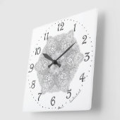 Chinese Dragon Mandala Square Wall klok (Hoek)