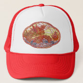 Chinese dragon Medallion Trucker Pet (Voorkant)