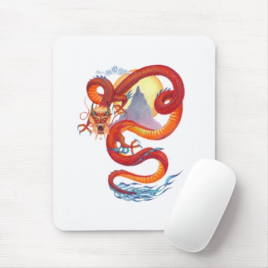 Chinese Dragon Mousepad Muismat (Met muis)