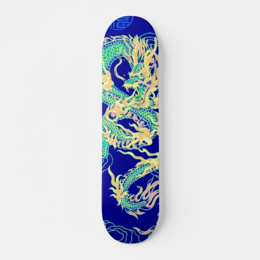 Chinese Dragon Neon Element Custom Pro Park Board Skateboard (Voorkant)
