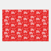 Chinese Dragon Nieuwjaar 2024 Inpakpapier Vel (Voorkant 2)