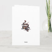 Chinese Dragon Painting Isolated Cut Out Kaart (Achterkant)