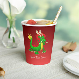 Chinese Dragon Papieren Bekers