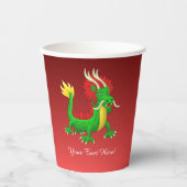 Chinese Dragon Papieren Bekers (Voorkant)
