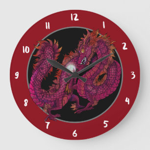 Chinese Dragon Pearl Grote Klok
