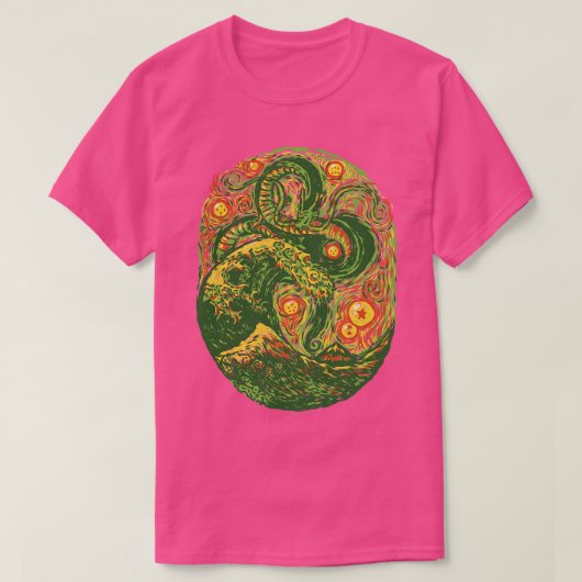 Chinese Dragon Post Impressionist door Tobe Fonsec T-shirt (Design voorkant)