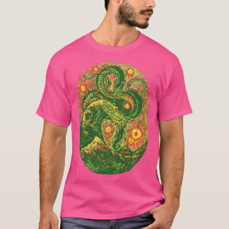 Chinese Dragon Post Impressionist door Tobe Fonsec T-shirt