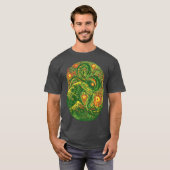 Chinese Dragon Post Impressionist door Tobe Fonsec T-shirt (Voorkant volledig)