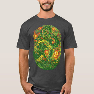Chinese Dragon Post Impressionist door Tobe Fonsec T-shirt