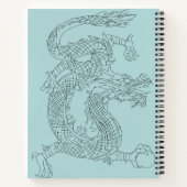 Chinese dragon Sketchbook-laptop Notitieboek (Achterkant)
