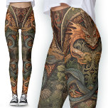 Chinese dragon Tattoo Art Leggings<br><div class="desc">Deze Chinese Dragon-Leggings geven de illusie van een beenvlees tattoo,  waar je ook maar wilt.</div>