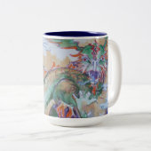 Chinese Dragon Two-tone Mok - marine (Voorkant rechts)