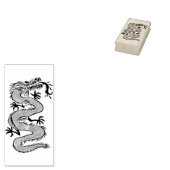 Chinese dragon Wood Art Stamp Rubberstempel (Gestempeld)