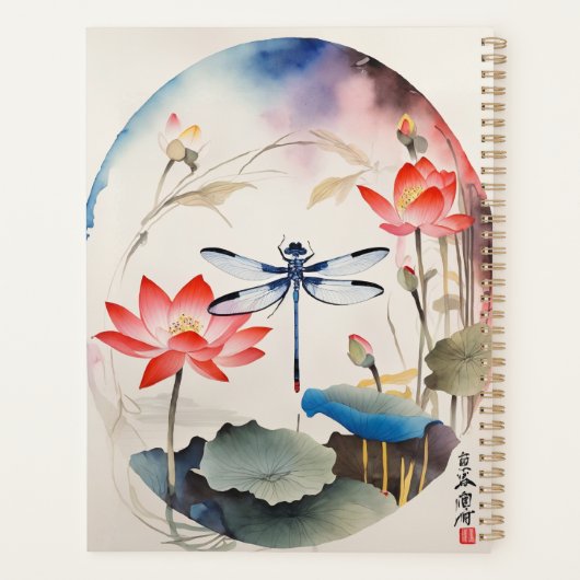 Chinese Dragonfly en Lotus 1 Planner (Achterkant)