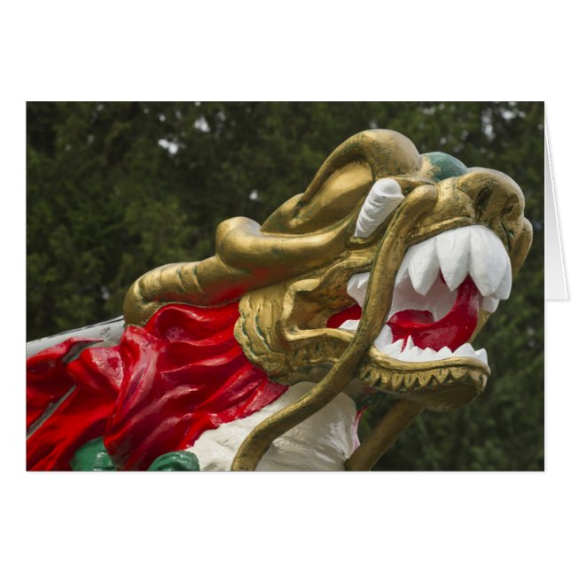 Chinese drakenboot boegbeeld, Stanley Park (Voorkant Horizontaal)