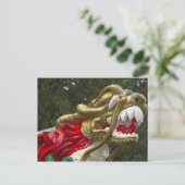 Chinese drakenboot boegbeeld, Stanley Park Briefkaart (Staand voorkant)