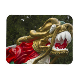 Chinese drakenboot boegbeeld, Stanley Park Magneet