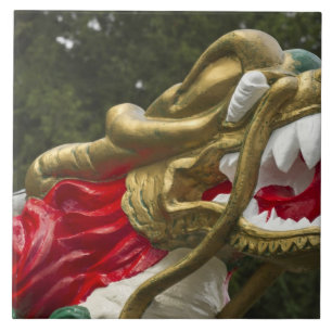 Chinese drakenboot boegbeeld, Stanley Park Tegeltje