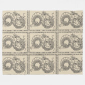 Chinese Drakendeken (Transparant) Fleece Deken (Voorkant (Horizontaal))