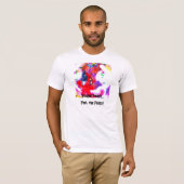 Chinese drakengezicht dansen Abstract T-shirt (Voorkant volledig)