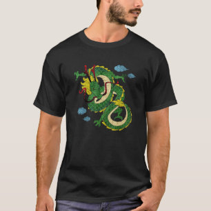 Chinese drakenillustratie China-mythologie T-shirt
