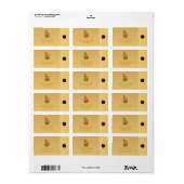 Chinese Drakenjaar 2024 Elegant Monogram RAL Etiket (Full Sheet)