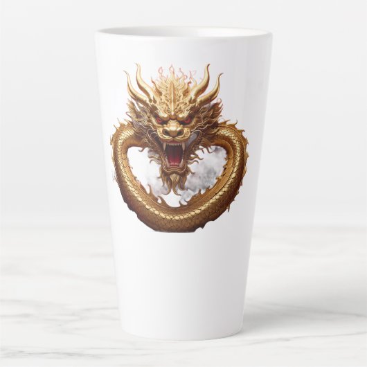 Chinese Drakenkracht Latte Mok (Voorkant)