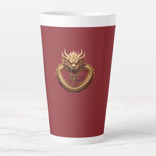 Chinese Drakenkracht Latte Mok (Voorkant)