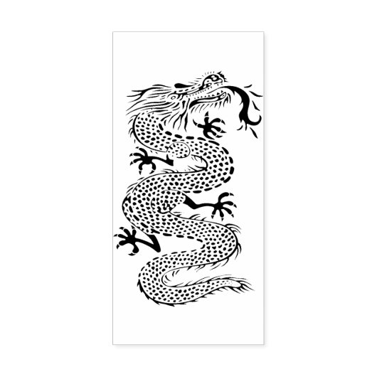 Chinese drakenkunststempel rubberstempel (Afrduk)