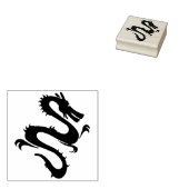 Chinese drakenkunststempel rubberstempel (Gestempeld)