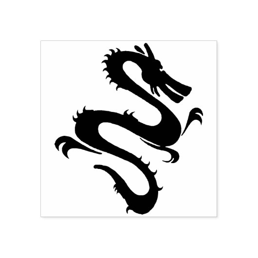 Chinese drakenkunststempel rubberstempel (Afrduk)