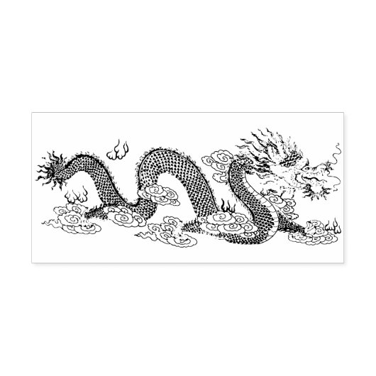 chinese drakenkunstzegel rubberstempel (Afrduk)
