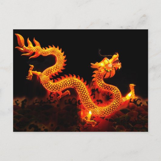 Chinese drakenlantaarn briefkaart (Voorkant)