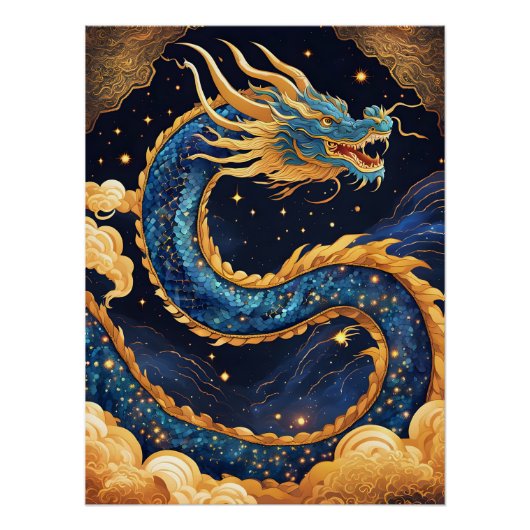 Chinese drakenposter perfect poster (Voorkant)