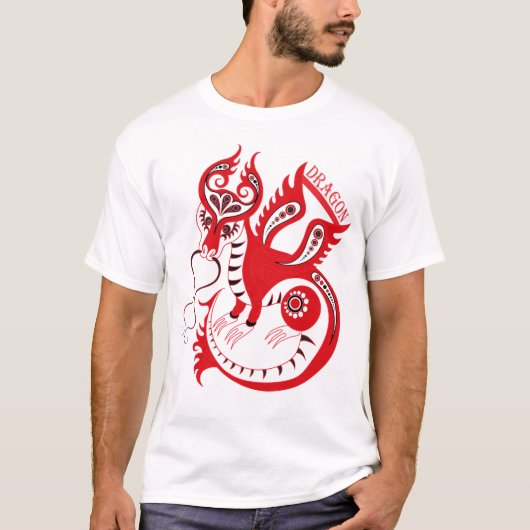 Chinese drakentekening t-shirt (Voorkant)