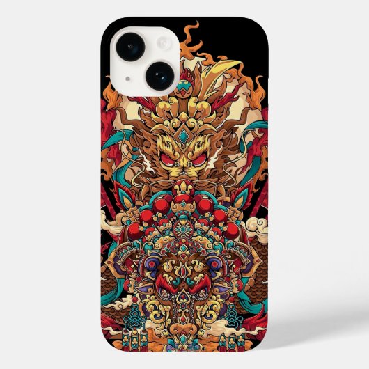 Chinese drakentotem, tattoo kunst Case-Mate iPhone case (Achterkant)