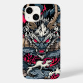 Chinese drakentotem, tattoo kunst Case-Mate iPhone case (Achterkant)